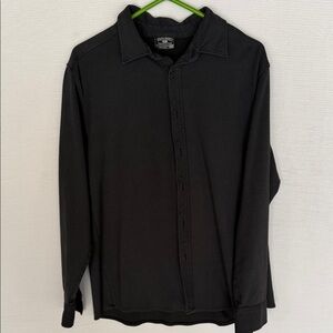 Steve & Barry's Sleek Black Button-Down Shirt